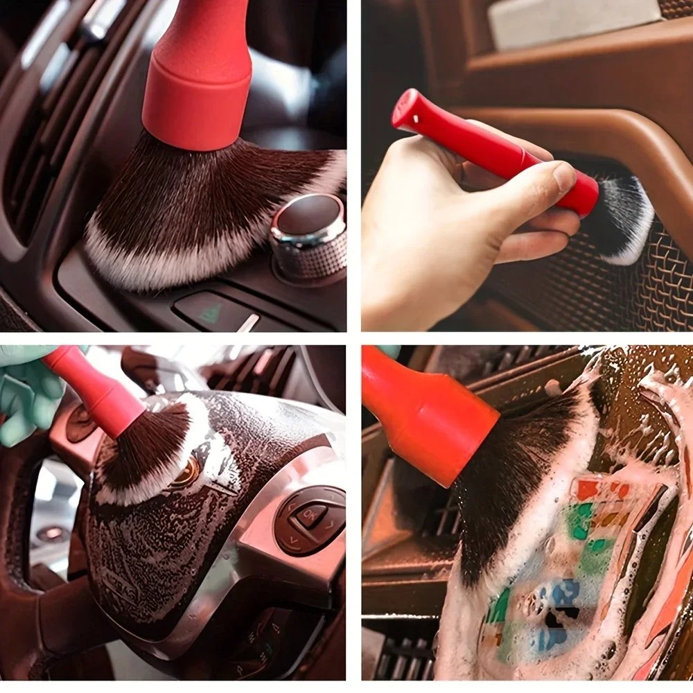 Brosse Nettoyage Voiture - CarUltraSoftBrush™ - Rouge - Automobilevp